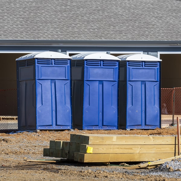 how often are the portable toilets cleaned and serviced during a rental period in Henry